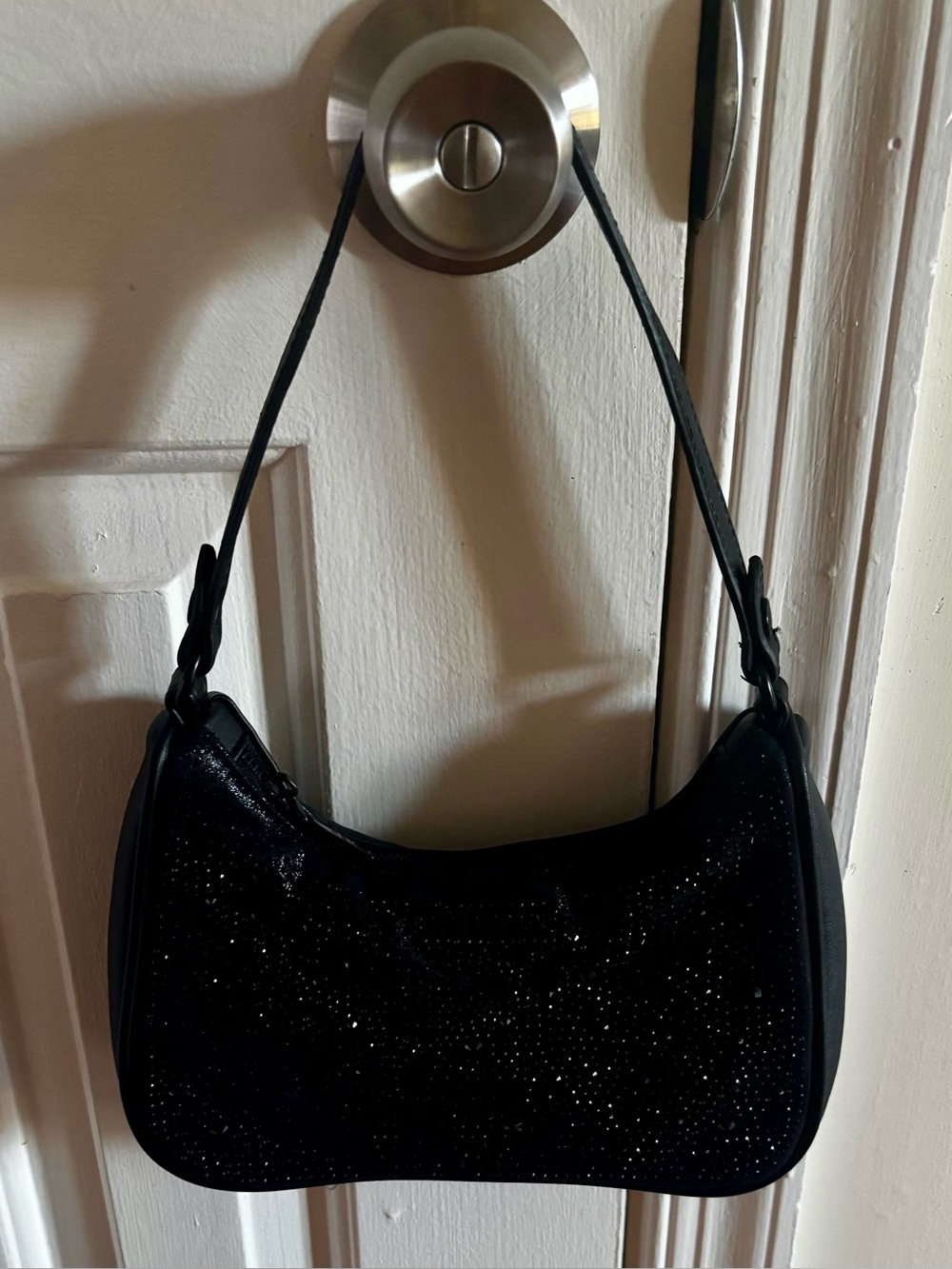 Steve Madden Black Rhinestone Handbag